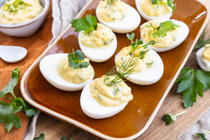 Gefüllte Eier mit Mayonnaise