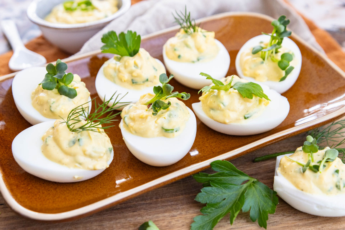 Gefüllte Eier mit Mayonnaise