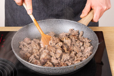 Hackfleisch anbraten