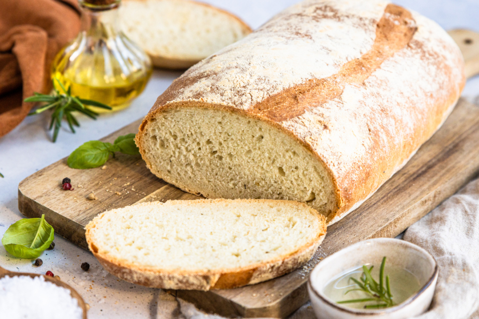Einfaches Weißbrot mit Backpulver backen | Rezept
