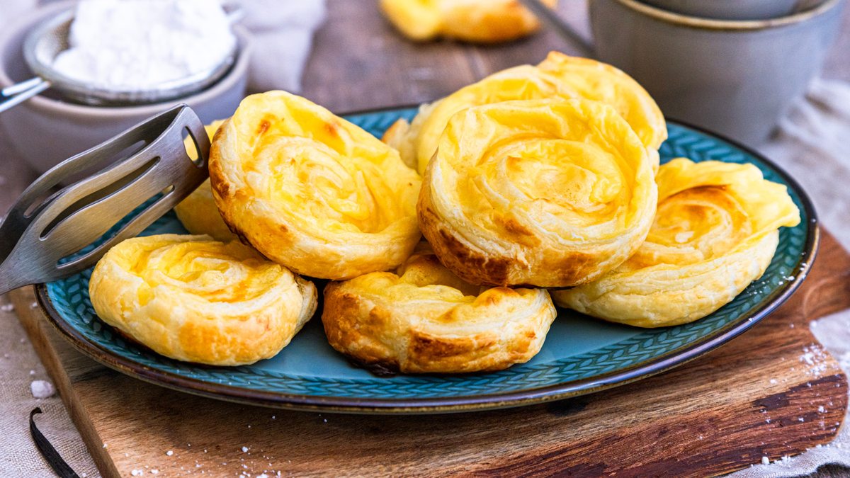 Puddingschnecken mit Blätterteig | Rezept- eat.de
