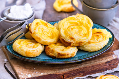 Puddingschnecken mit Blätterteig