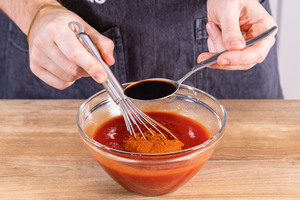 Worcester Sauce dazu geben