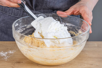 Eischnee unterheben