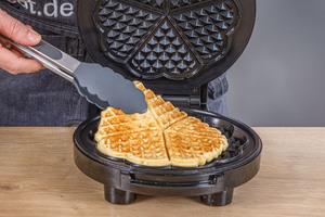Waffelteig ohne Backpulver ausbacken