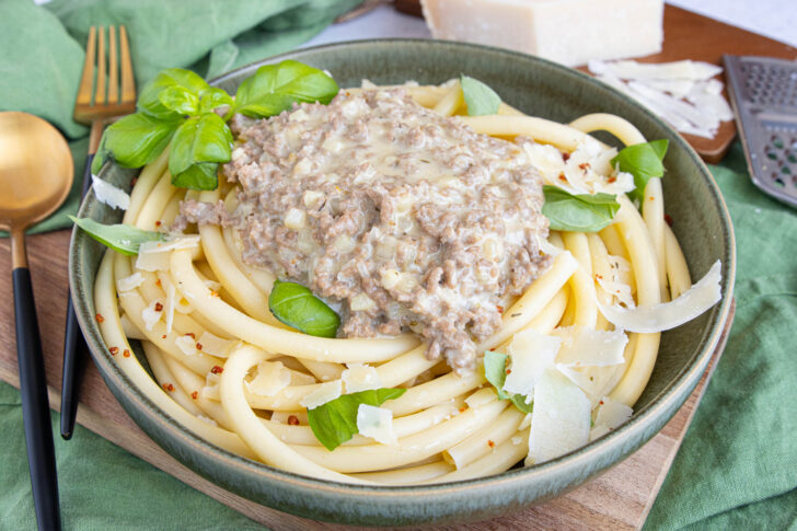 Weiße Bolognese