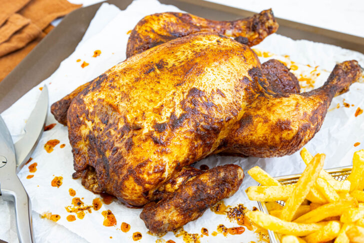 Backhähnchen aus dem Ofen