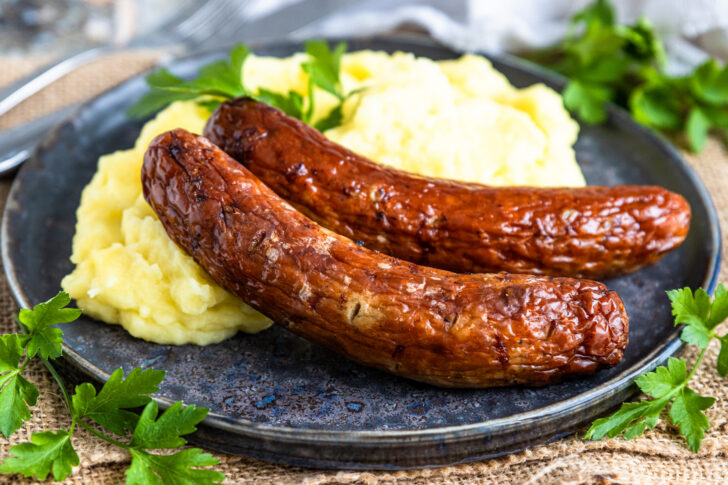 Bratwurst in der Heißluftfritteuse