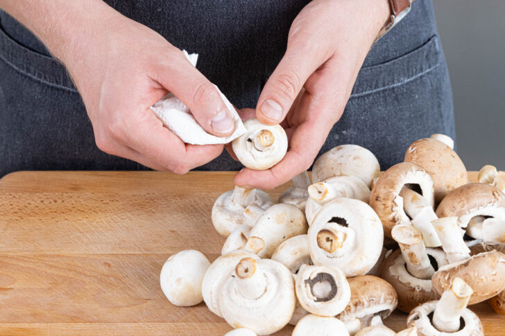 Champignons putze