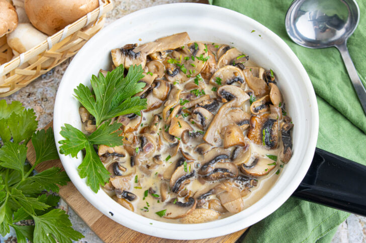 Champignon-Sahne-Soße