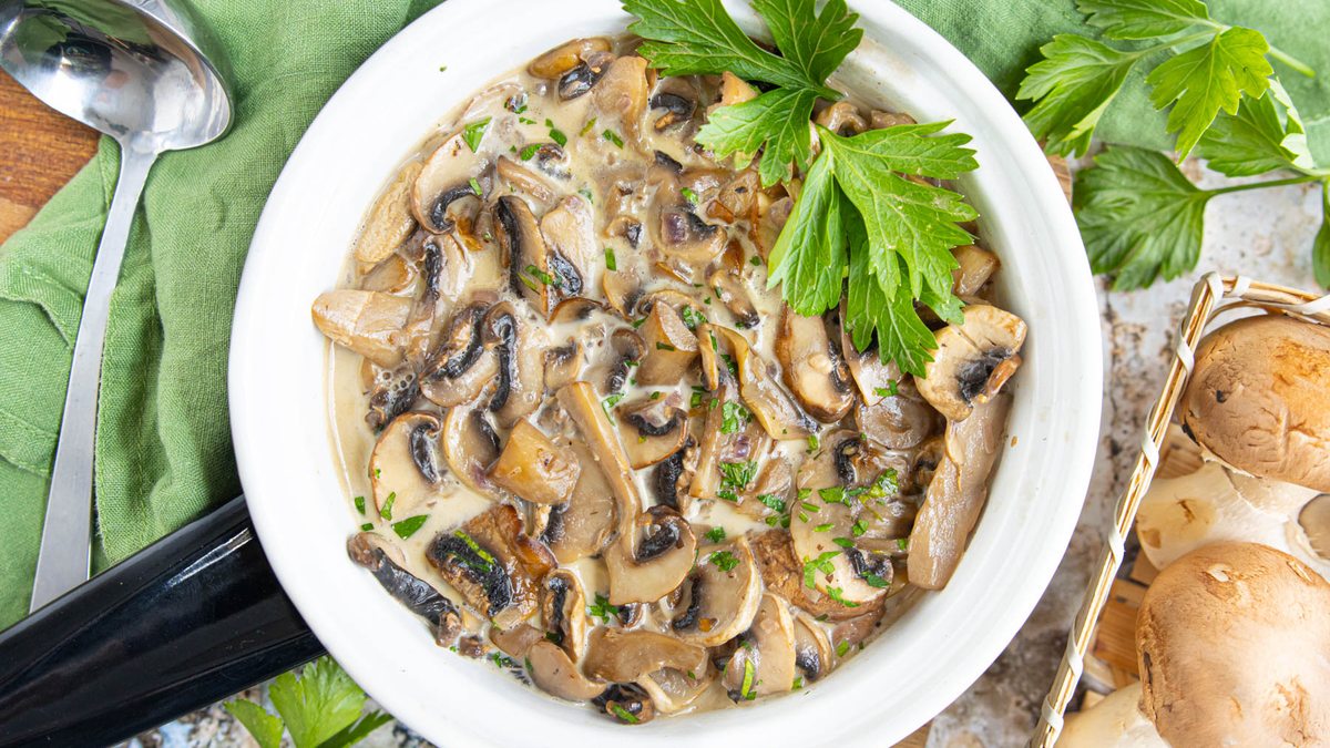 Champignon-Sahne-Soße
