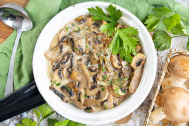 Champignon-Sahne-Soße