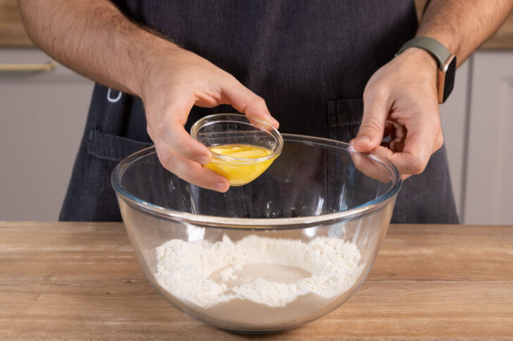 Butter zugeben