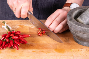 Chili schneiden