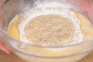 Hefe-Reaktion mit der Milch