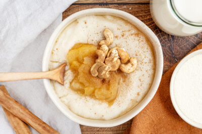 Grießbrei mit Hafermilch