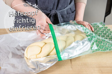 Hefezopf richtig einfrieren
