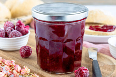 Himbeermarmelade aus gefrorenen Himbeeren