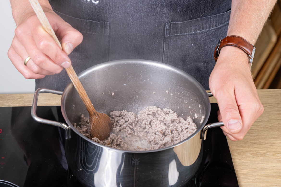 Lauchsuppe mit Hackfleisch | Rezept