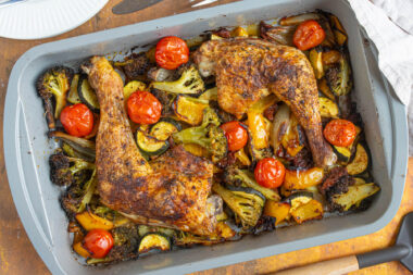Ofengemüse mit Hähnchen