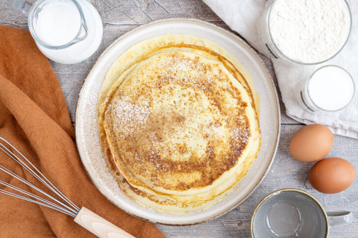 Pfannkuchen ohne Waage