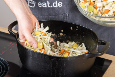 Gemüse anbraten