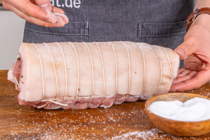 Porchetta salzen
