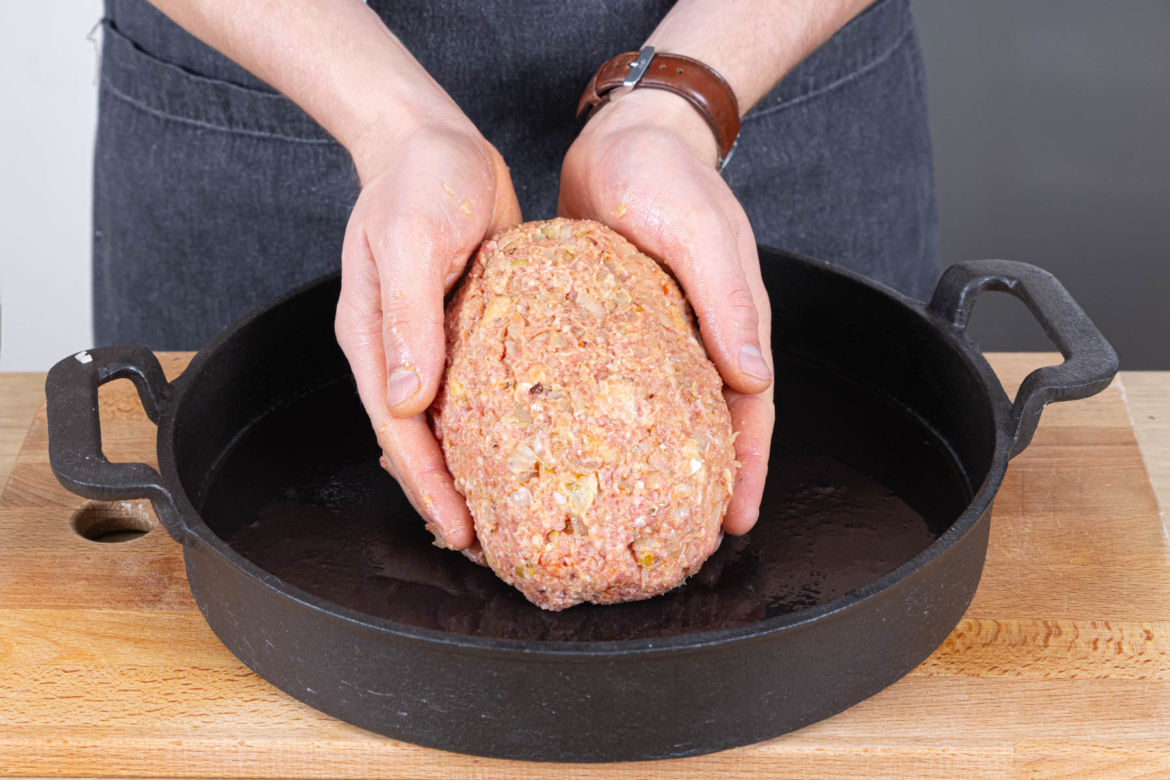 Schneller Hackbraten im Backofen