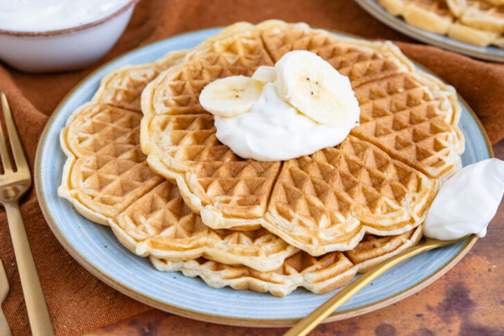 Waffelteig mit Joghurt