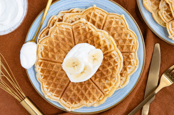 Waffelteig mit Joghurt