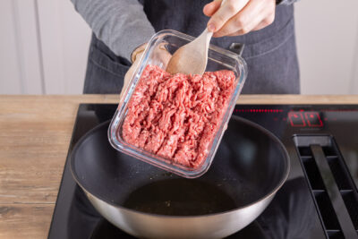 Hackfleisch anbraten