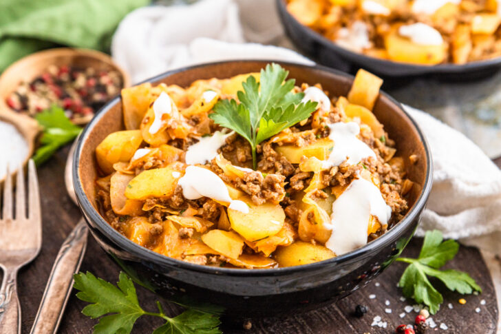 Weißkohl mit Hackfleisch