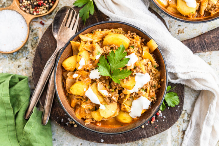 Weißkohl mit Hackfleisch