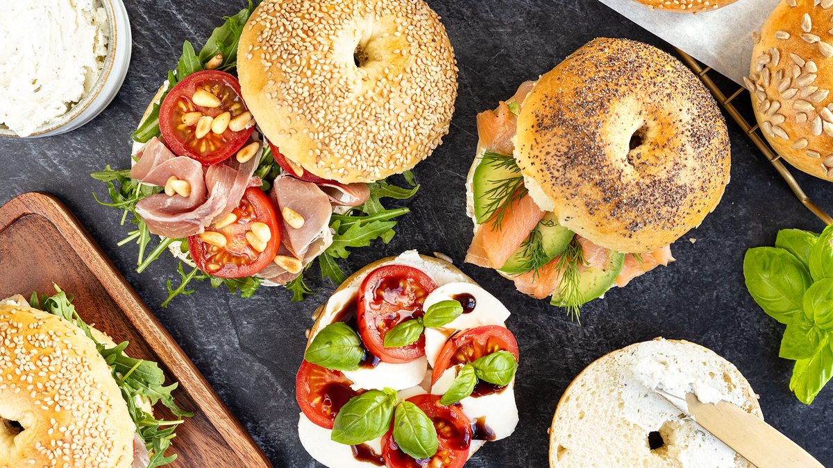 Bagels belegen: leicht & lecker