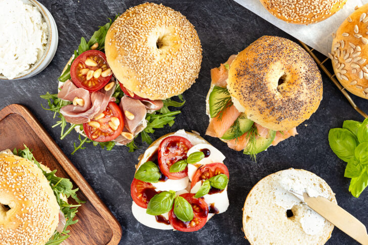 Bagels belegen: leicht & lecker
