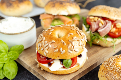 Bagels belegen: leicht & lecker