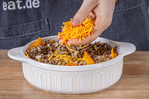 Käse dazugeben