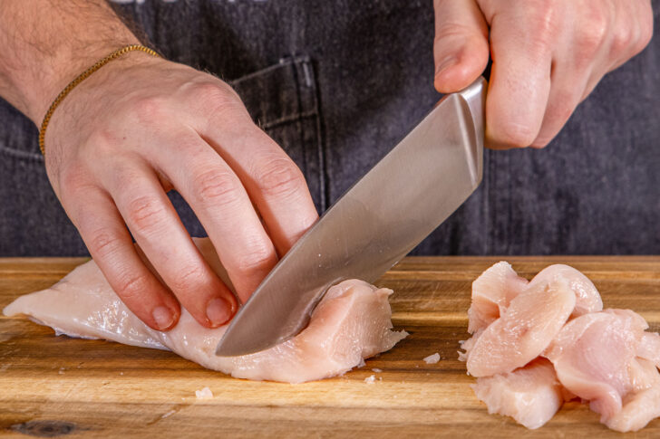 Fleisch würfeln
