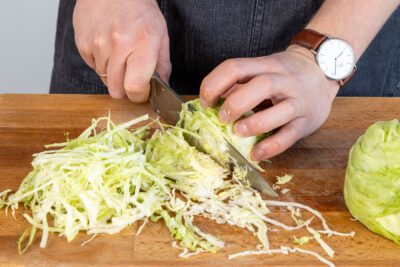 Salat schneiden