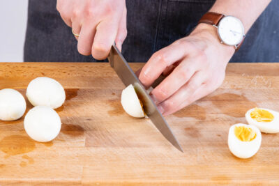 Eier halbieren