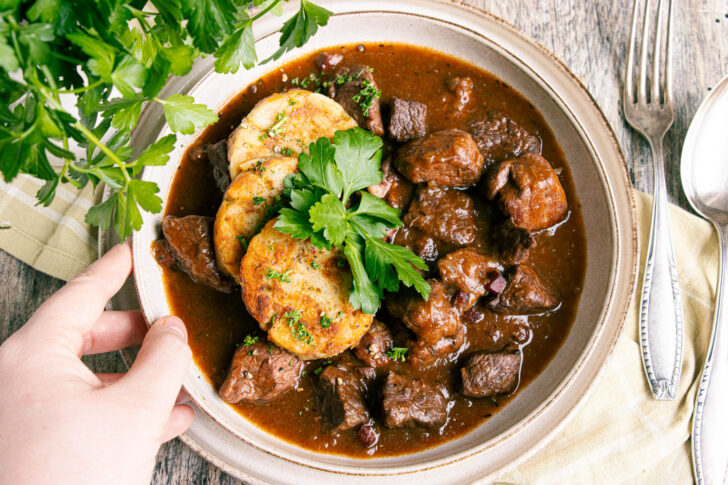 Gulasch halb und halb