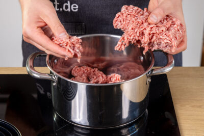 Hackfleisch anbraten