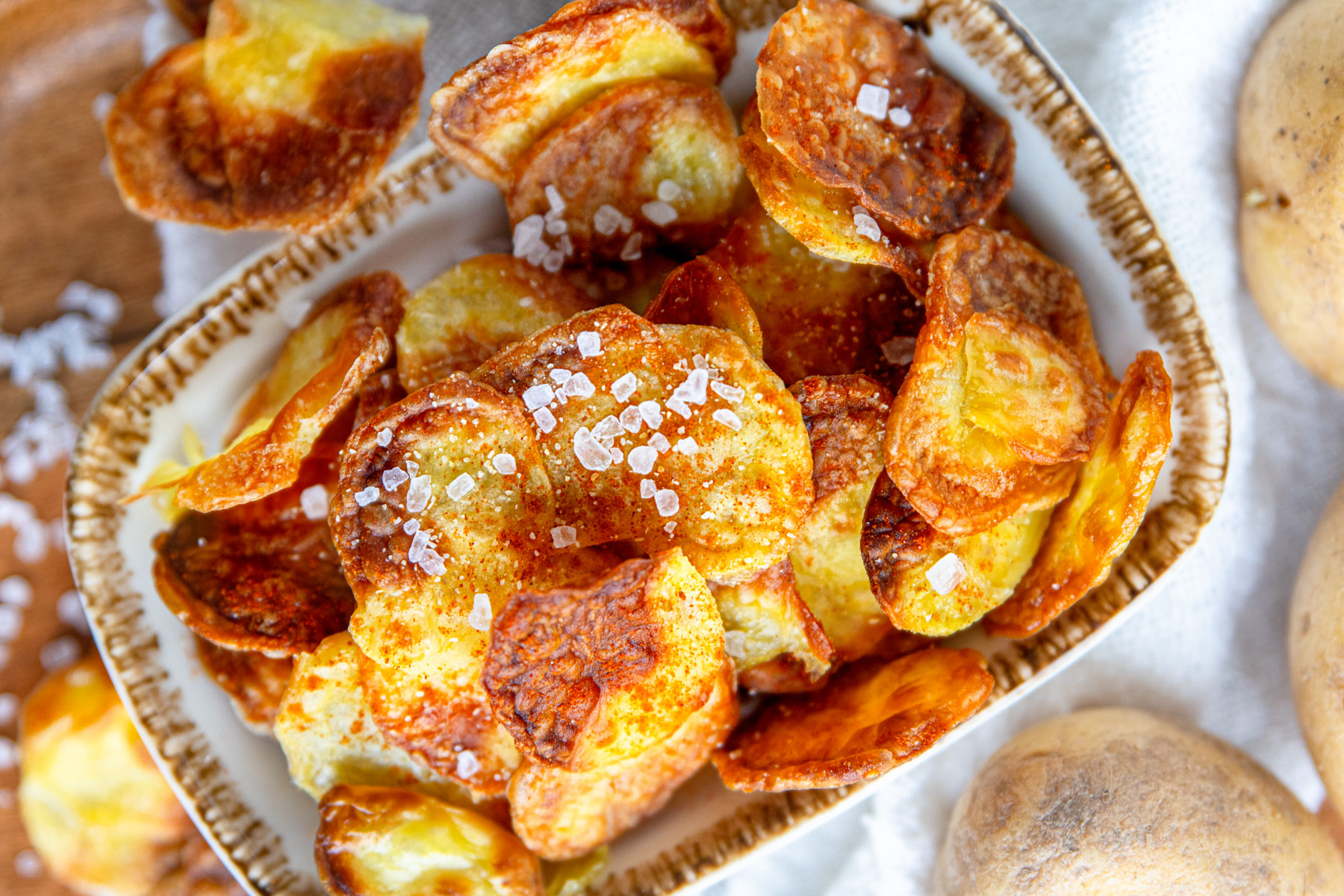 Kartoffelchips aus der Heißluftfritteuse