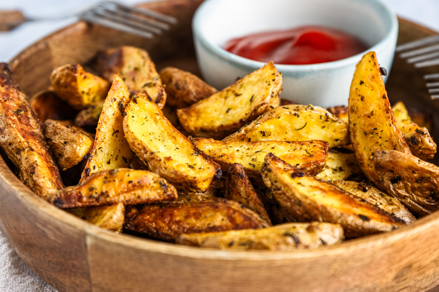 Kartoffelecken aus der Heißluftfritteuse | Rezept- eat.de
