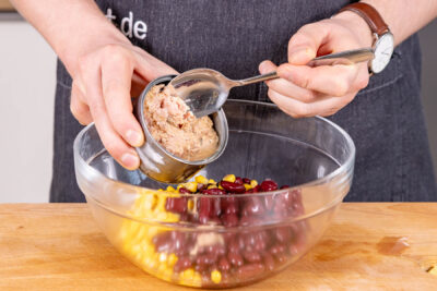 Thunfisch dazugeben