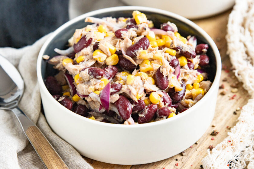 Kidneybohnen-Salat mit Thunfisch