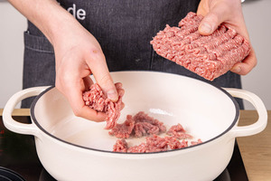 Hackfleisch anbraten