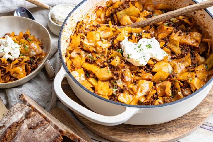 Kohlpfanne mit Hackfleisch