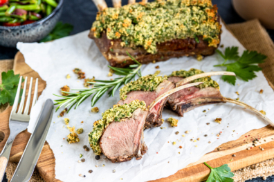 Lammkarree mit Kräuterkruste