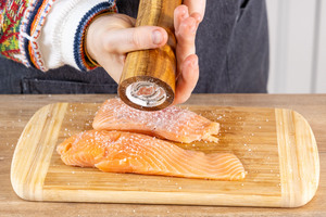 Lachs salzen